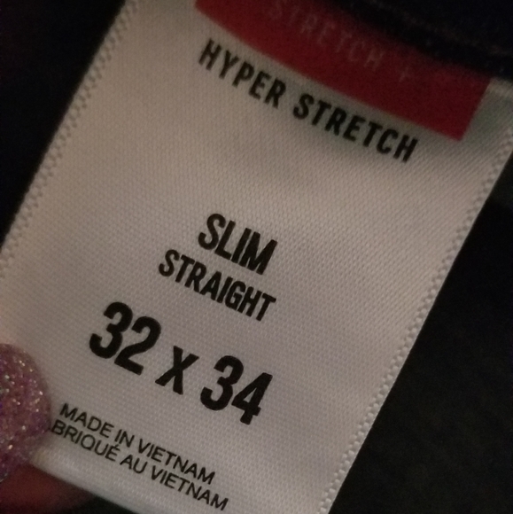 SOLD-NWT Mens EXPRESS Straight Fit BlueJeans-32x34 - Picture 4 of 4